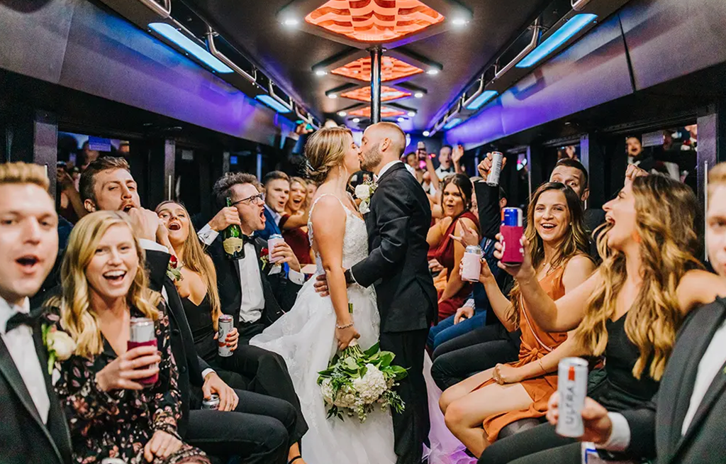 wedding party bus rental 1